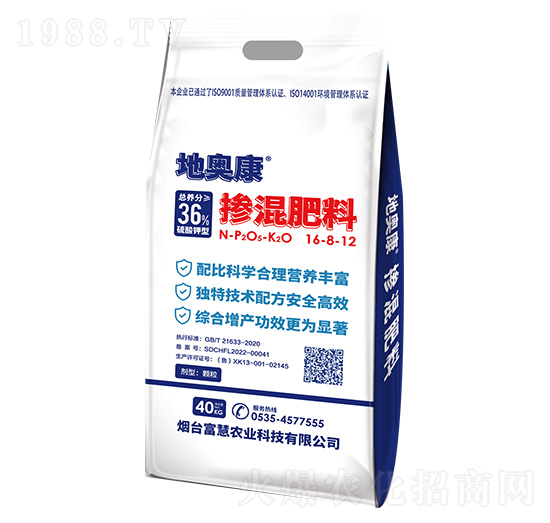 摻混肥料16-8-12-地奧康-富慧農(nóng)業(yè)