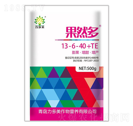 500g高鉀型大量元素水溶肥料13-6-40+TE-果然多-農(nóng)圣人