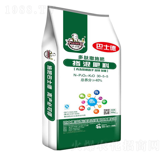 多肽撒施肥摻混肥料30-5-5-巴士德