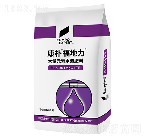 大量元素水溶肥15-5-30+MgO+TE-福地力-康樸