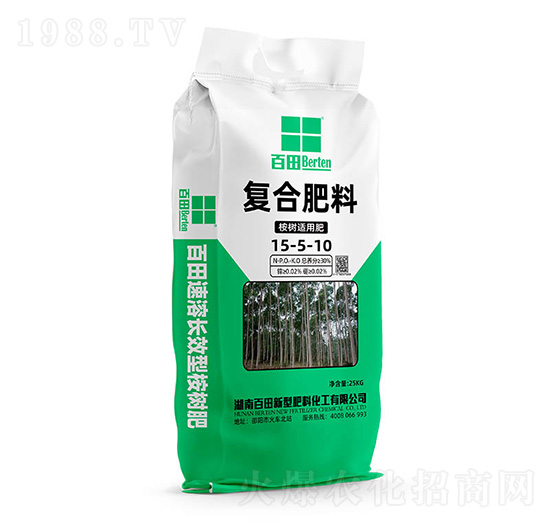 桉樹專用復(fù)合肥料15-5-10-百田