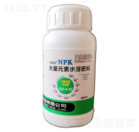 200ml高氮型大量元素水溶肥360-0-40-滴施邦-艾特施