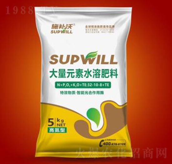 10kg高氮型大量元素水溶肥32-10-8+TE-施補(bǔ)沃