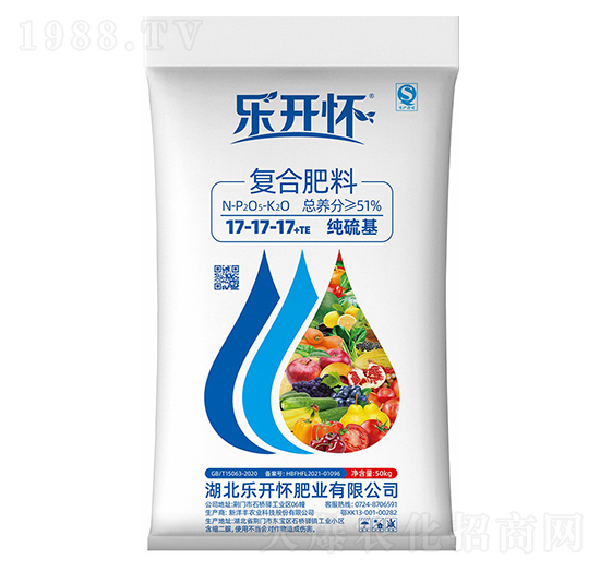 硫基復(fù)合肥料17-17-17+TE-樂(lè)開(kāi)懷-新洋豐