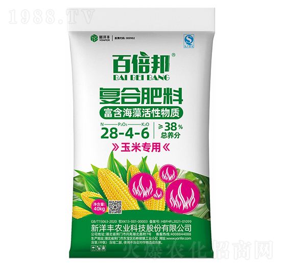 玉米專用復(fù)合肥料28-4-6-百倍邦-新洋豐