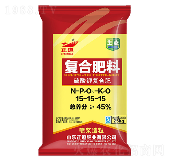 25kg硫酸鉀復(fù)合肥料15-15-15-正道-祥云農(nóng)業(yè)