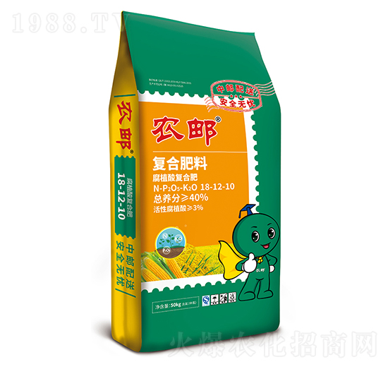 農(nóng)郵腐植酸復(fù)合肥18-12-10-農(nóng)大生態(tài)