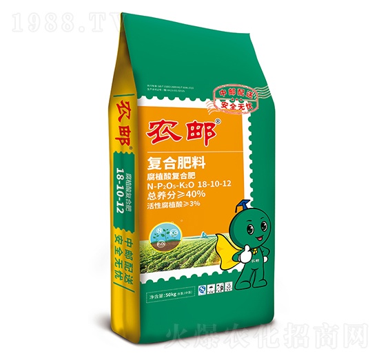 農(nóng)郵腐植酸復(fù)合肥18-10-12-農(nóng)大生態(tài)