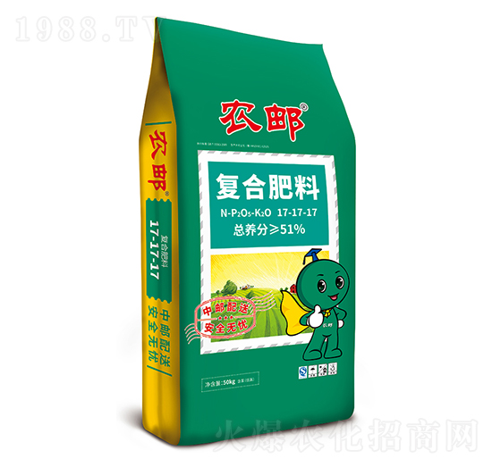 農(nóng)郵腐植酸復(fù)合肥17-17-17-農(nóng)大生態(tài)