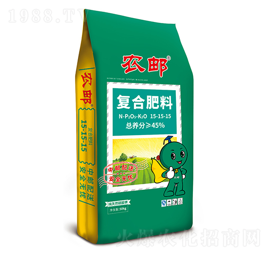 45%農(nóng)郵腐植酸復合肥15-15-15-農(nóng)大生態(tài)
