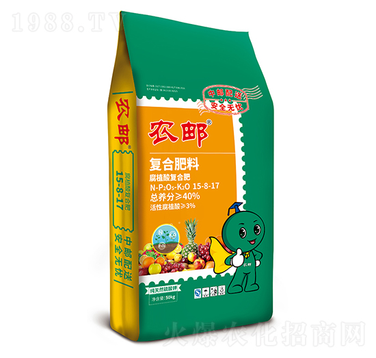 農(nóng)郵腐植酸復(fù)合肥15-8-17-農(nóng)大生態(tài)