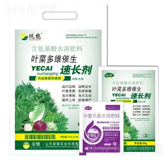 含氨基酸水溶肥料-葉菜多維催生速長劑-榮耀農(nóng)業(yè)