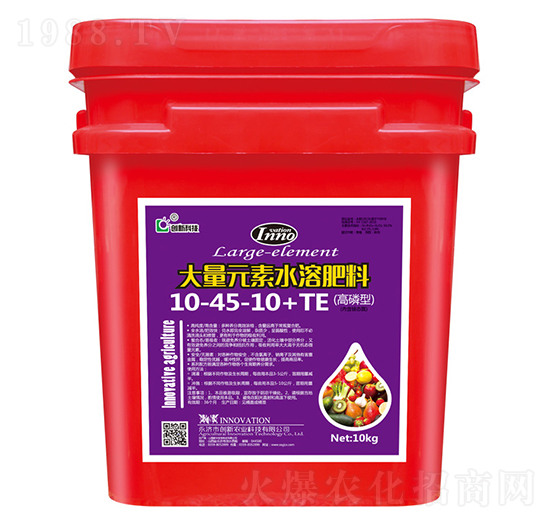 10kg高磷型大量元素水溶肥料10-45-10+TE-創(chuàng)新科技