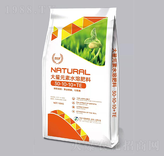 10kg大量元素水溶肥料30-10-10+TE-豐耘九州