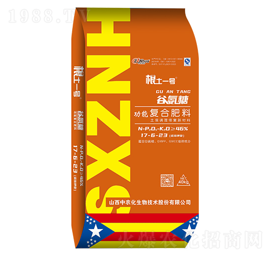 谷氨糖功能復(fù)合肥料17-6-23-根土一號(hào)-中農(nóng)化