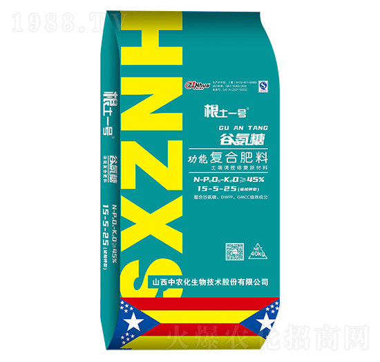 谷氨糖功能復合肥料15-5-25-根土一號-中農(nóng)化