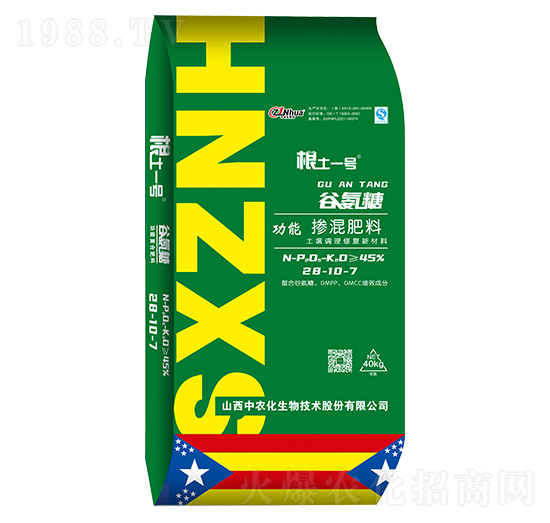 谷氨糖功能摻混肥料28-10-7-根土一號-中農化