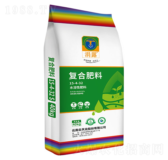 40kg水溶性復(fù)合肥料15-4-32-涓露-天騰化工