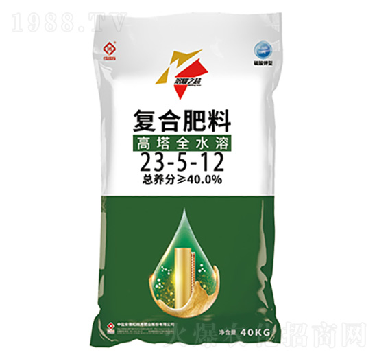 高塔全水溶復(fù)合肥料23-5-12-溶耀之芯-紅四方