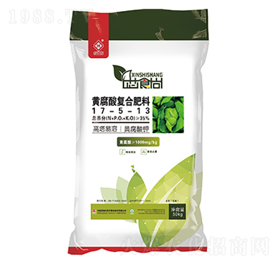 經(jīng)濟(jì)作物果蔬專用復(fù)合肥料17-5-13-芯食尚-紅四方