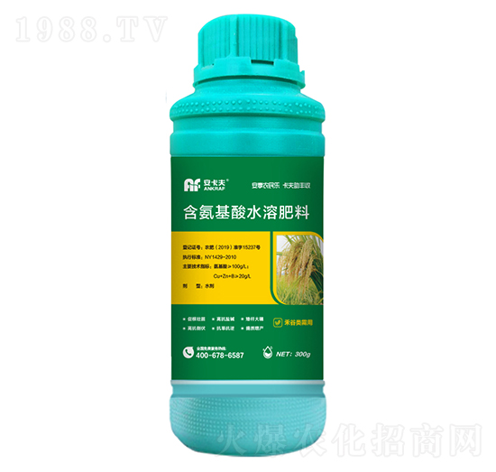 300g禾谷類需用含氨基酸水溶肥料-安卡夫