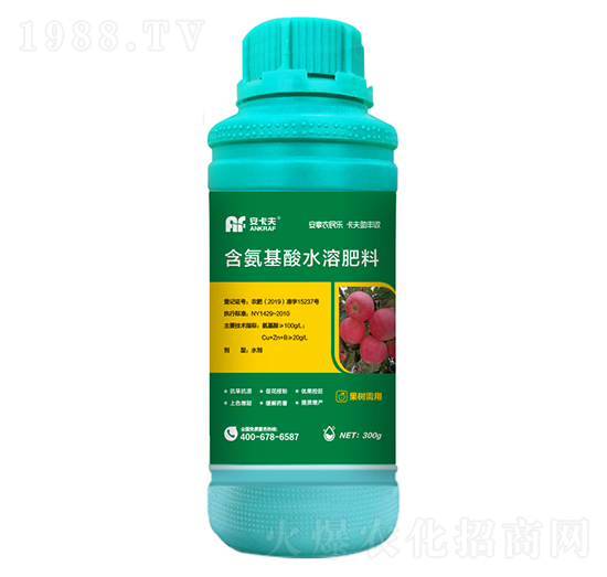 300g果樹(shù)需用含氨基酸水溶肥料-安卡夫