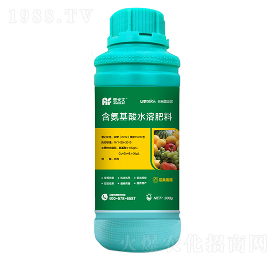 300g瓜果需用含氨基酸水溶肥料-安卡夫