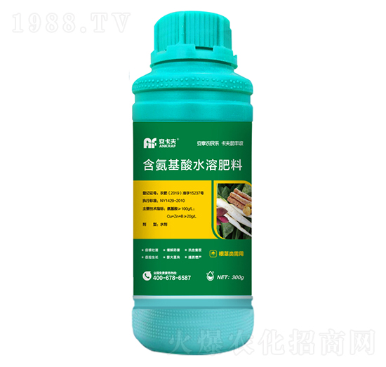 300g根莖類需用含氨基酸水溶肥料-安卡夫