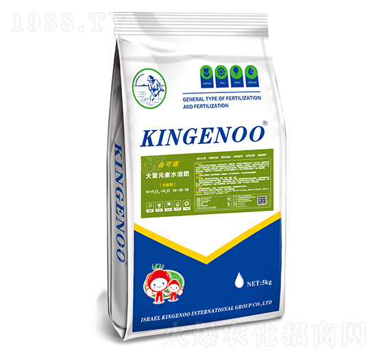 5kg平衡型大量元素水溶肥料18-18-18-金可諾