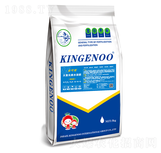 5kg高氮型大量元素水溶肥料32-10-12-金可諾