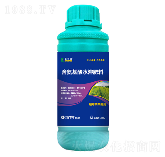 300g煙草茶桑需用含氨基酸水溶肥料-金可諾