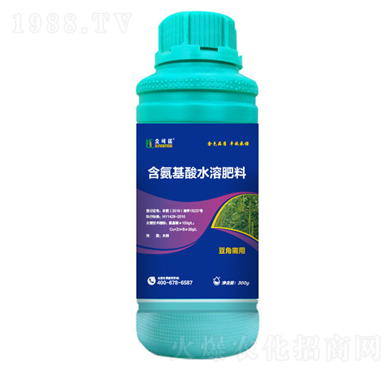 300g豆角需用含氨基酸水溶肥料-金可諾