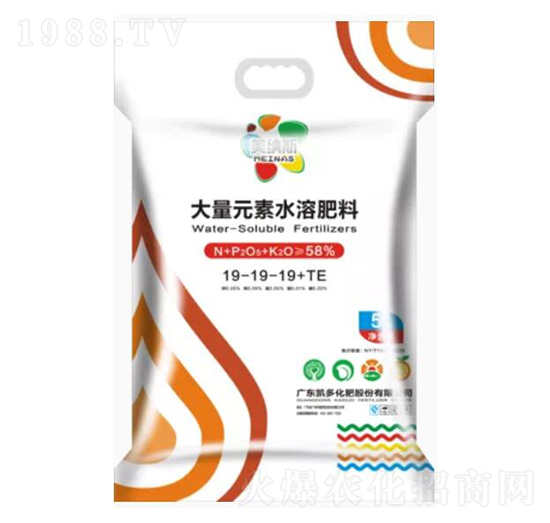 大量元素水溶肥料19-19-19+TE-美納斯-凱多化肥