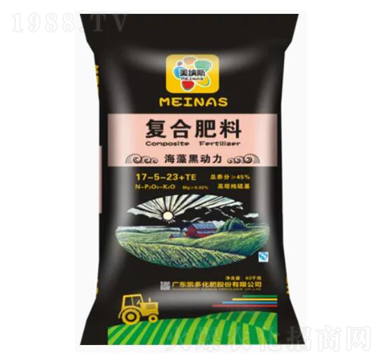 海藻黑動力復(fù)合肥料17-5-23+TE-美納斯-凱多化肥