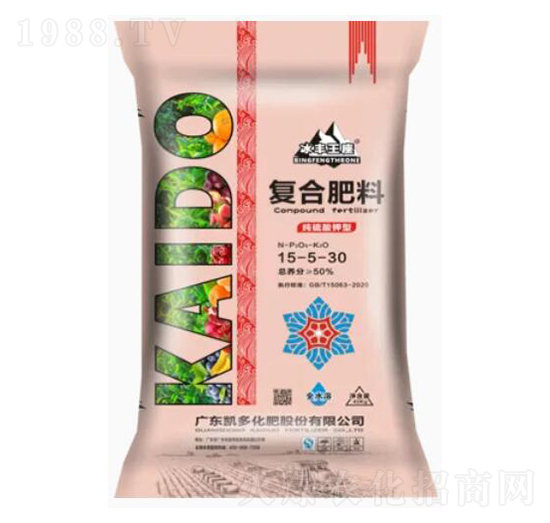 純硫酸鉀型復(fù)合肥料15-5-30-冰豐王座-凱多化肥