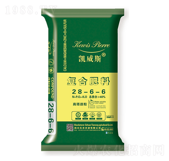 高塔造粒復(fù)合肥料28-6-6-凱威斯-天農(nóng)農(nóng)資
