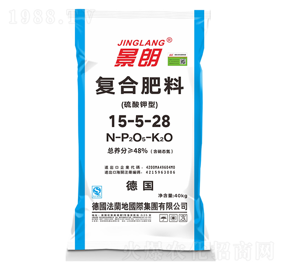 硫酸鉀型復(fù)合肥料15-5-28-景朗-法蘭地