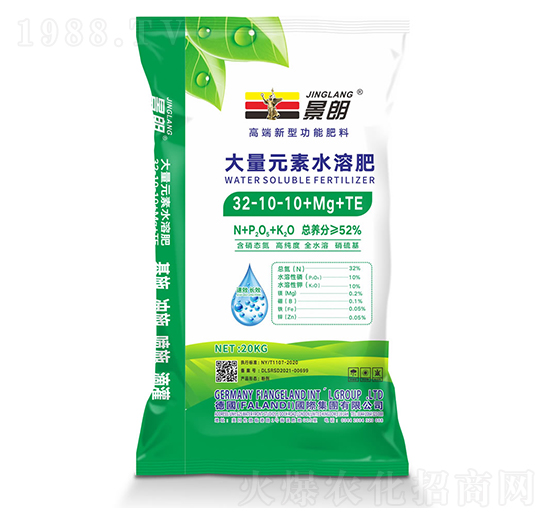 大量元素水溶肥料32-10-10+Mg+TE-景朗-法蘭地