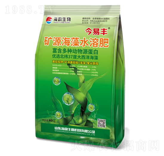 礦源海藻水溶肥-今易豐-海韻生物