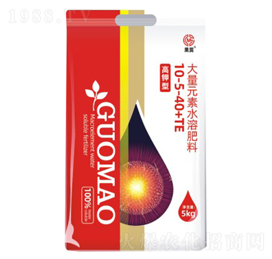 高鉀型大量元素水溶肥料10-5-40+TE-果茂生物