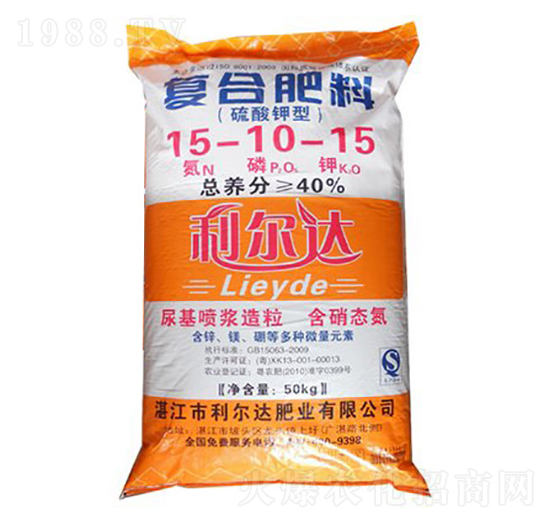硫酸鉀復合肥料15-10-15-利爾達肥業(yè)