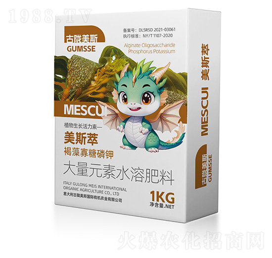 大量元素水溶肥料-美斯萃·褐藻寡糖磷鉀-古隴美斯