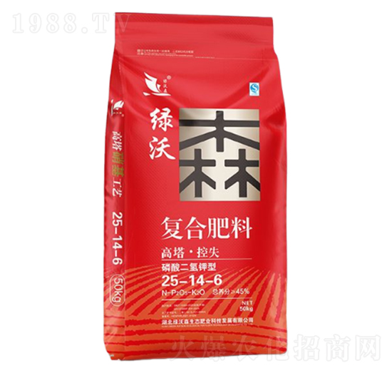 磷酸二氫鉀型復(fù)合肥料25-14-6-綠沃森