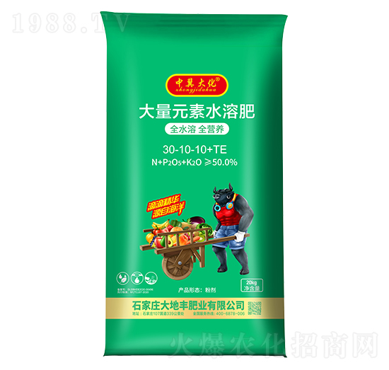 大量元素水溶肥30-10-10+TE-中冀大化-大地豐