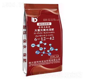 酸性功能型含聚谷氨酸大量元素水溶肥6-12-42-富利華