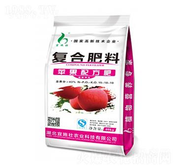 蘋果配方復合肥15-18-10-宜施壯