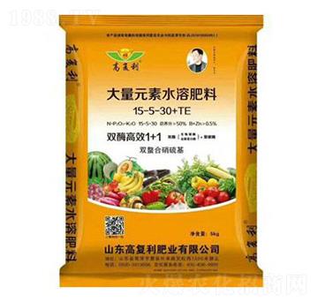大量元素水溶肥料15-5-30+TE-高福利肥業(yè)