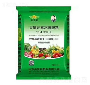 大量元素水溶肥料12-4-39+TE-高福利肥業(yè)
