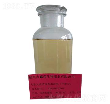 大量元素清液型水溶肥170-170-170+TE-鑫榮