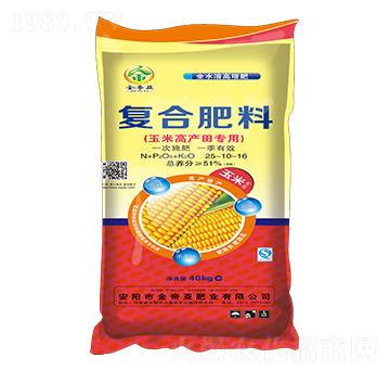 玉米高產(chǎn)田專用復(fù)合肥料25-10-16-金帝亞